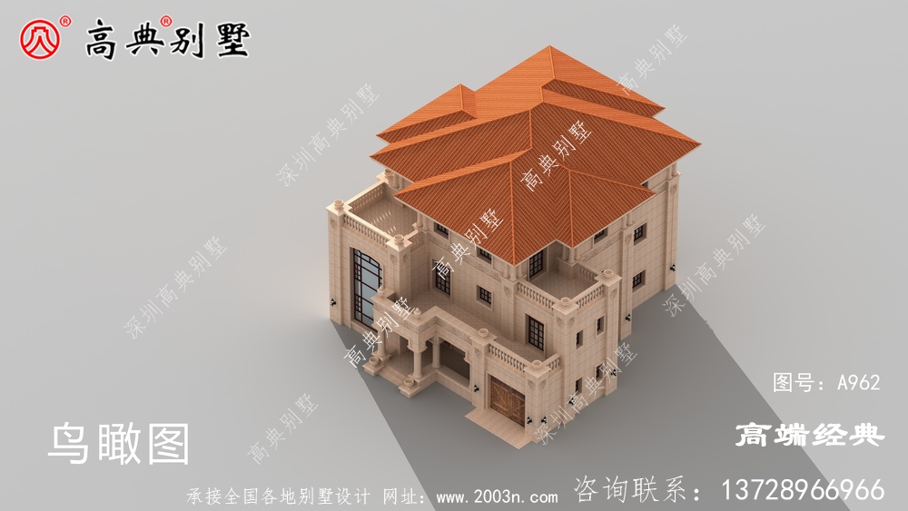 欧式自建别墅，端庄明朗，线条完美